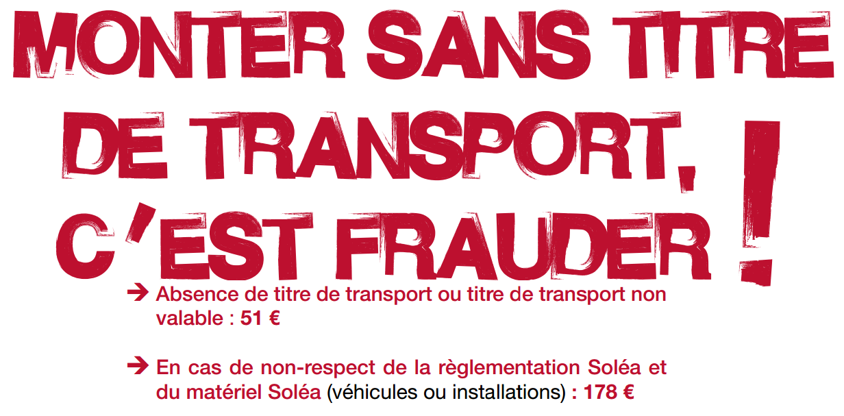 Monter sans titre de transport c'est frauder